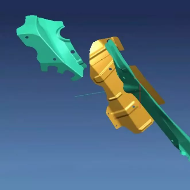 Otomotiv Küçük Takviye Plakası Damgalama Kalıpları